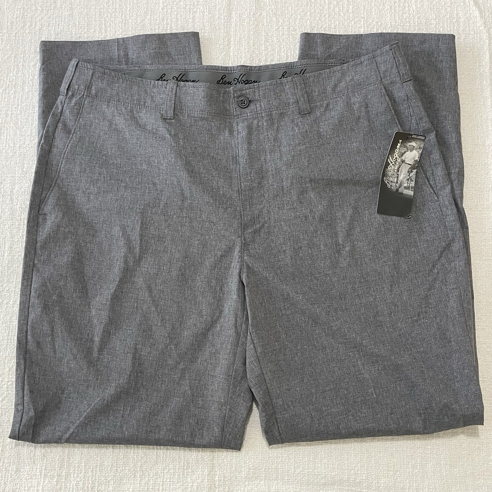 Ben Hogan Performance pants grey heather 36 X‎ 30 NEW NWT Golf Activewear